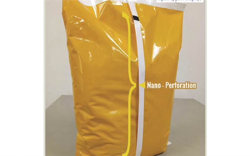 The most important modification in the package has been registered nano-perforation on the laminate