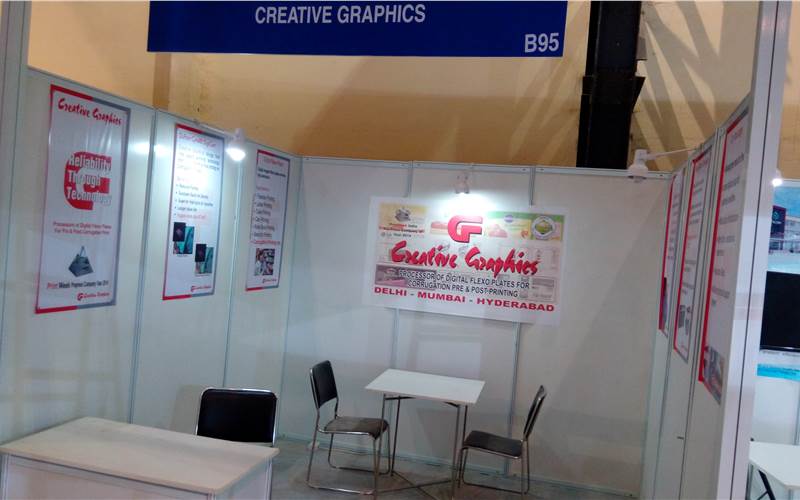 The Creative Graphics stall all set to woo customers