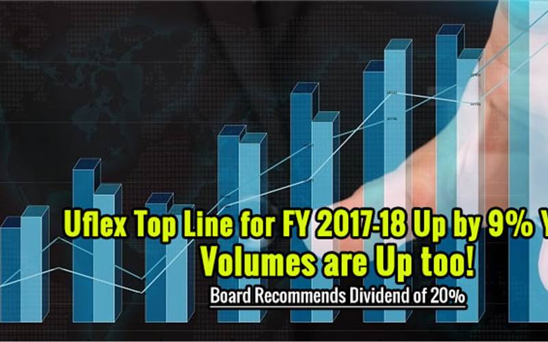 Uflex’s top line for FY 2017-18 up by 9% YoY