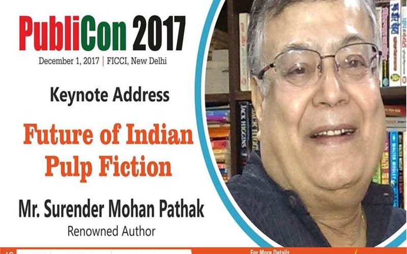 Bestselling author Serendra Mohan Pathank will speak on the future of Indian pulp fiction