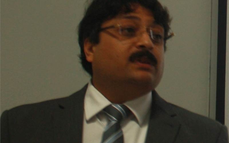 Datta during his presentation at the centre