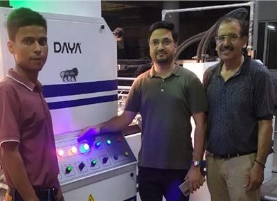 Daya’s film laminator machines at Upkar, Shree Balaji and Swapna Printing Works   