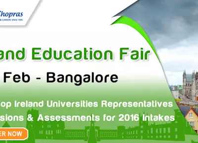 Ireland Education Fair in Bangalore invites you All