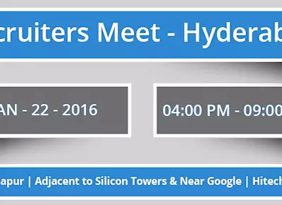 Hyderabad – Recruiters Meet – Jan 22, 2016