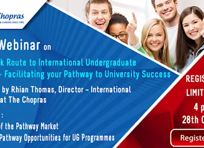 Webinar on “Fast Track Route to International Undergraduate Degrees”