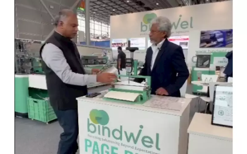 Suresh Nair of Bindwel-Stelda talks about page pull tester at Drupa