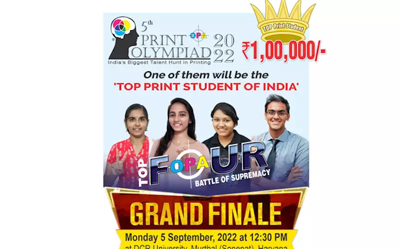 Print Olympiad 2022 national finale on 5 September   