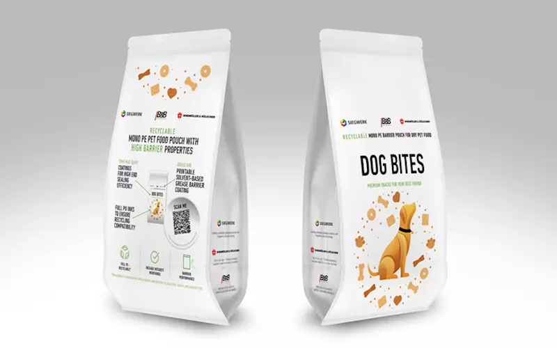 Siegwerk develops fully recyclable mono-PE bag for dry pet food 