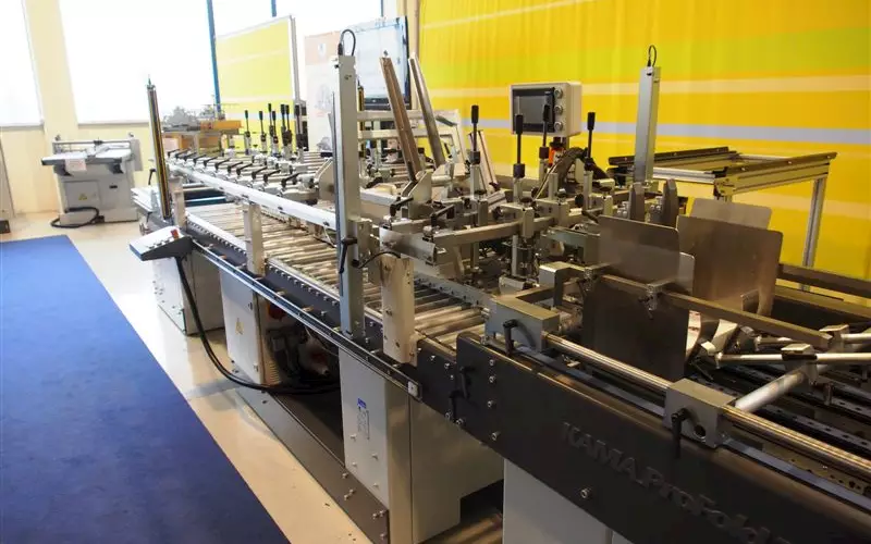 The Profold 74, a multi-functional folder-gluer for commercial as well as for the packaging market