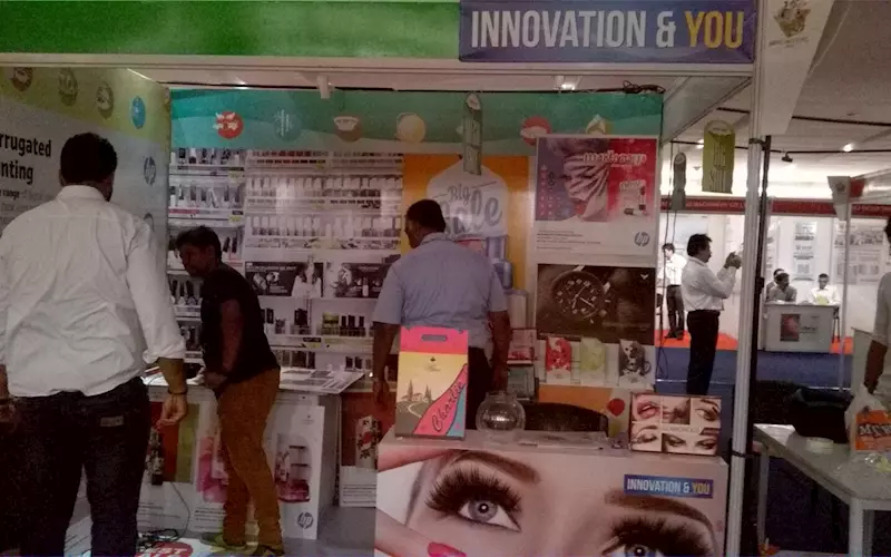 Innovation and You stall at the exhibition was a showcase for different packaging samples