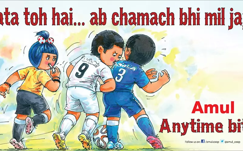 Suarez has a knack for being in the limelight for the wrong reason. His 'bite' was perfect fodder for people at Amul.