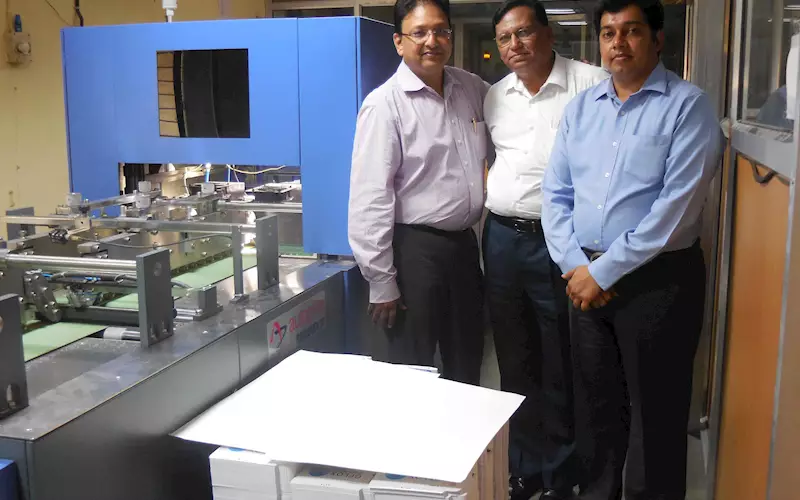 Autoprint&#8217;s Repetto 65 V2, the 1520 Colt with VDP attachment, the Dion 450+, and the Checkmate 50, among others will be on display. In the picture: The Checkmate 50 at Bhiwandi-based Paramount Arts and Prints