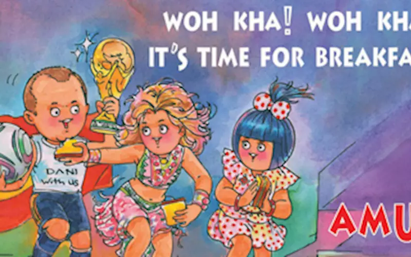 FIFA World Cup 2010 was conquered by Spain and the people's imagination by Shakira's 'Waka waka' and Amul had a recipe for something cleverly funny