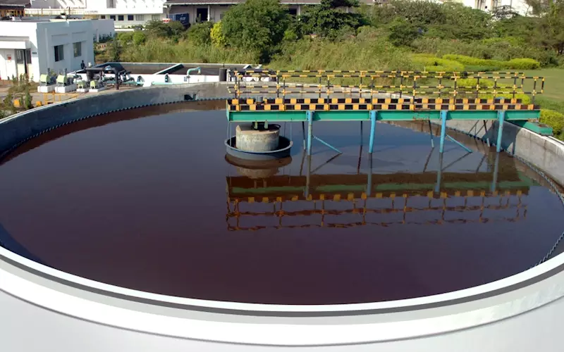 Effluent clarifier tank at Huber. Interestingly enough, Vapi has a Common Effluent Treatment Plant (or CETP). This is the largest of its kind in Asia and one of India's biggest effluent treatment plants in terms of capacity