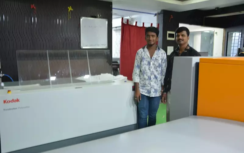 The press work at Usha Prints is backed by two CTP systems, a Basysprint CTP kit and the recently installed Kodak platesetter