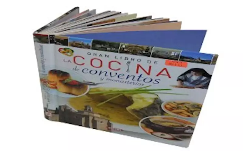 REPLIKA PRESS: Cocina de Conventos | 7500 copies
          Pre-Press: Screen Dainippon CtP, Kodak Prinergy workflow and EFI colour management softwarePress:  Inner pages printed on Heidelberg SM 102P and cover on Heidelberg SM 74Post-Press: Foam binding of 4mm on the case and spot UVPaper: Sunshine 115 gsm for the text and gloss art paper 130gsm for the printed laminated cover