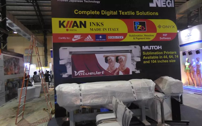 Sublimation printer at Mutoh stall