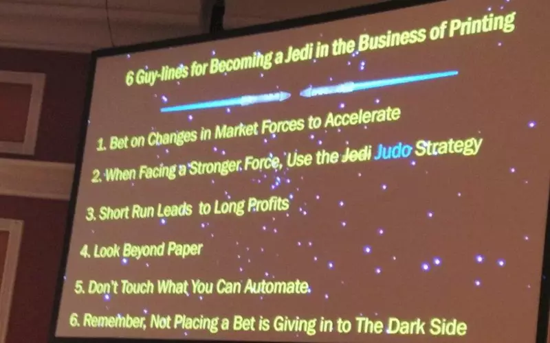 During his opening keynote, Gecht stressed the need for customers to bet on changes in the market forces to accelerate. &#8220;Successful printing businesses, he added, need to move with the window of opportunity&#8221;