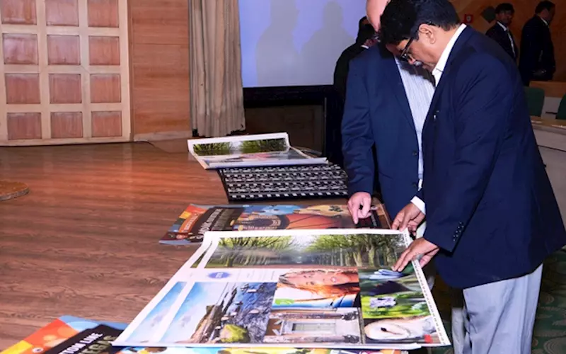 Printed samples, displaying the myriad uses of LED UV, was one of the attractions during the event. It included samples from the HT Media plant too
