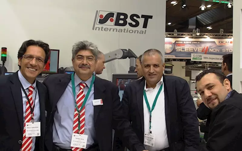 Team BST Sayona poses with a customer