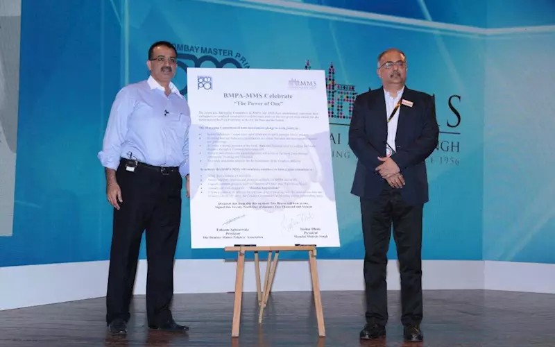 The two Mumbai print associations celebrated the 'power of one' as the two presidents signed a memorandum of understanding thereby formalising a long-term alliance