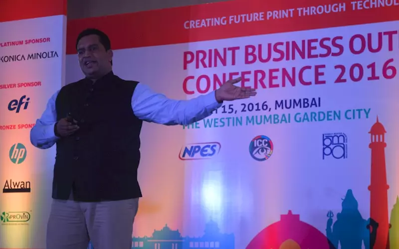 At the conference, A Appadurai of HP India spoke how digital printing can create a world of opportunity