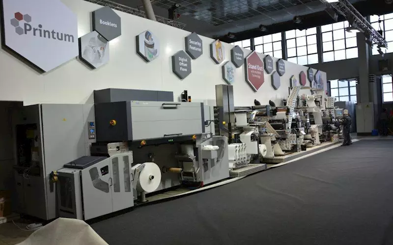 The Printum stand is a show of multi web technology for endless possibilities. Powered by a Durst Tau, it is fitted with Printum offset and flexo units for producing different kinds of labels