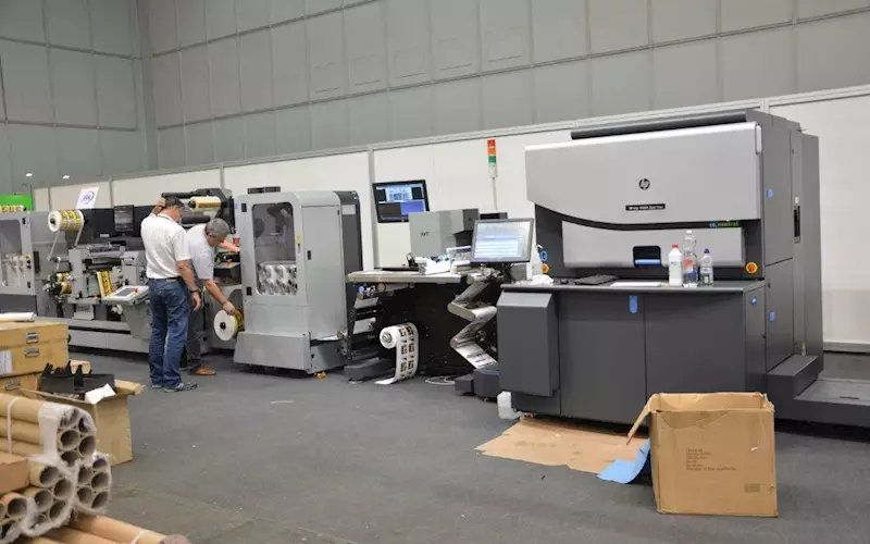 At the HP stand, a new avatar of the WS6800 being prepared for the rigours of the next four days