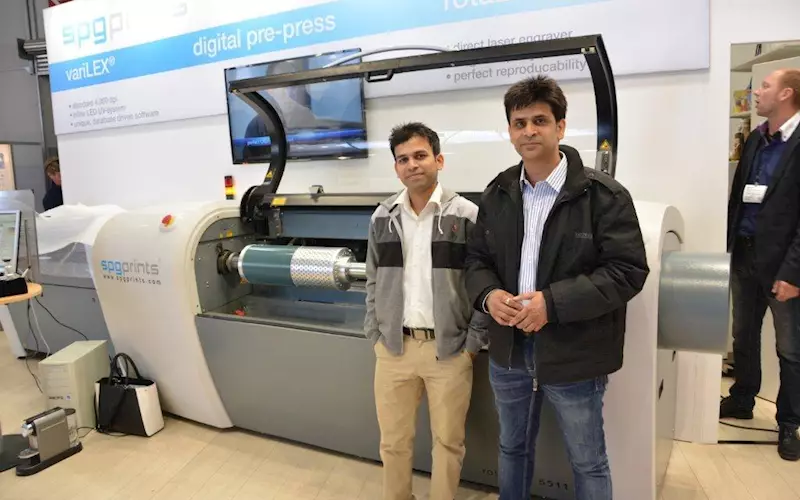 Spgprint India team with Rotalen, a single-step laser process &#8211; simply engrave the desired design and rinse. Expect one to be installed in India in the near future