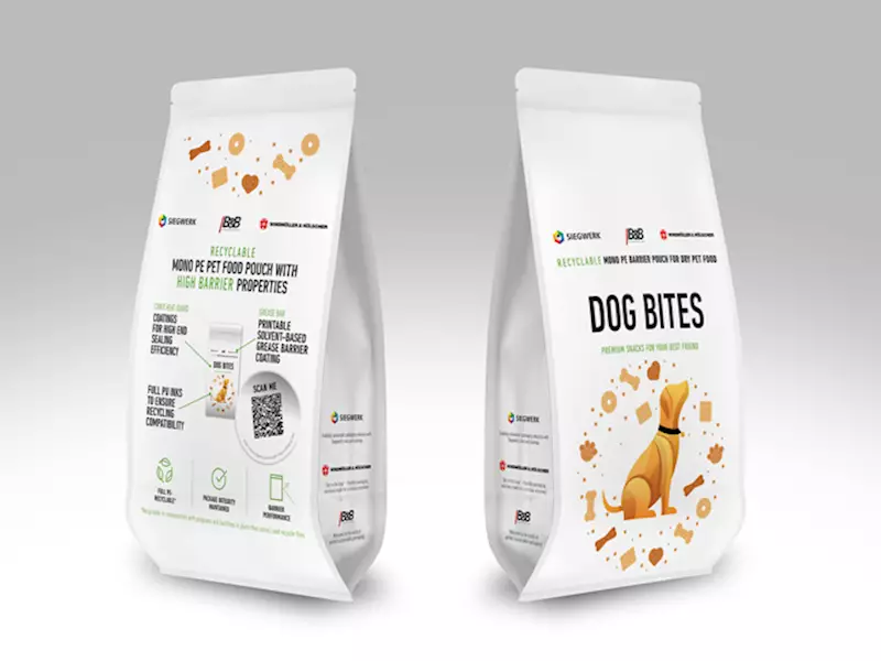 Siegwerk develops fully recyclable mono-PE bag for dry pet food 
