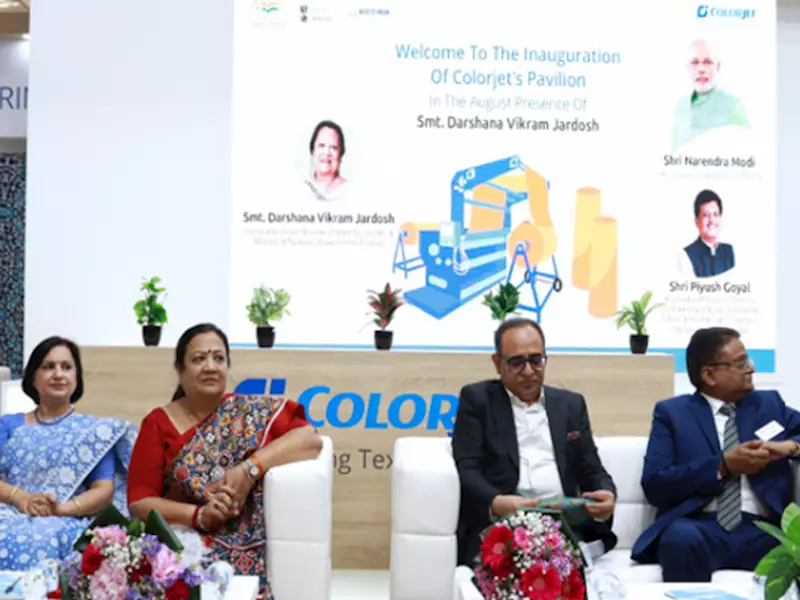 Minister inaugurates ColorJet pavilion at ITMA