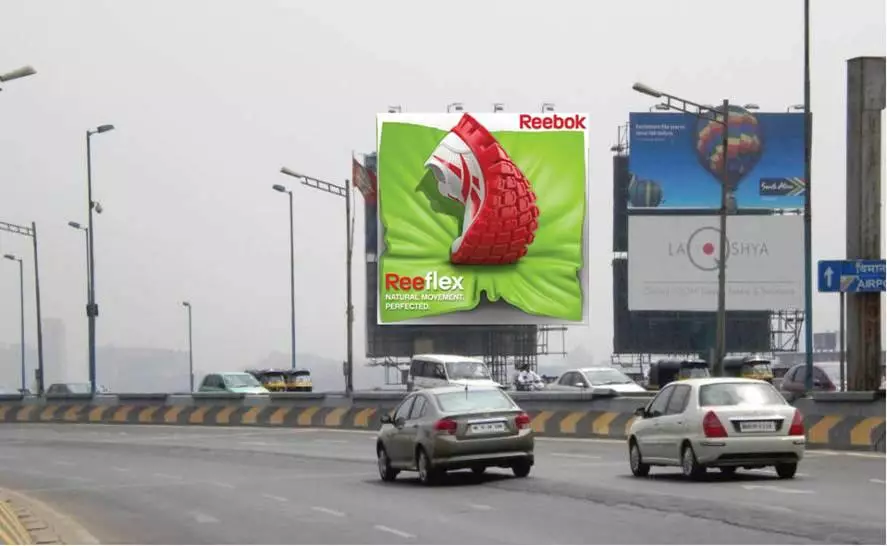 The Reebok OOH advertisement