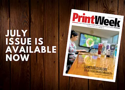 PrintWeek July issue focuses on packaging, sustainability