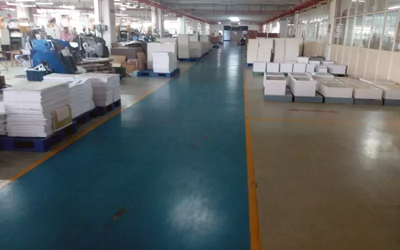 The sprawling shopfloor at the Manesar plant is an ideal example how a printing company shopfloor should be