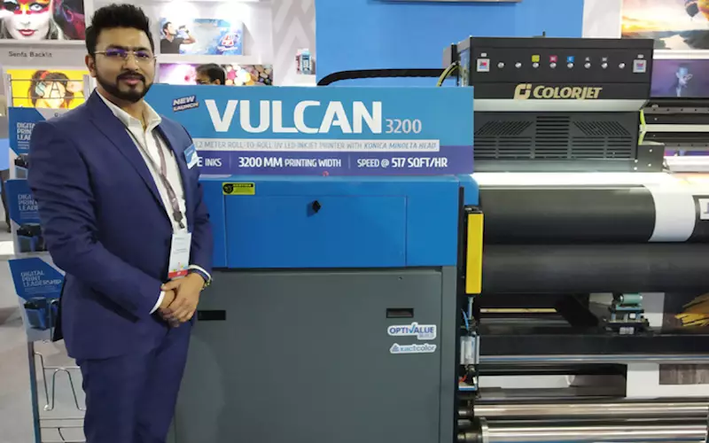Media Expo 2019: Colorjet launches Vulcan 3200 LED UV printer 