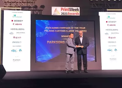   PrintWeek Awards 2023: Parksons Packaging wins Packaging Company of the Year - Folding Cartons (Large volumes)