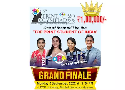 Print Olympiad 2022 national finale on 5 September   