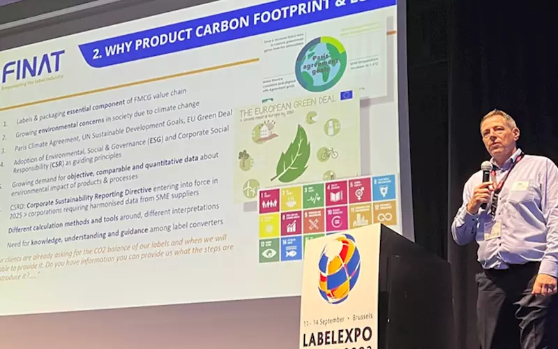 Labelexpo 2023: Finat launches product carbon footprint and life cycle analysis initiative 