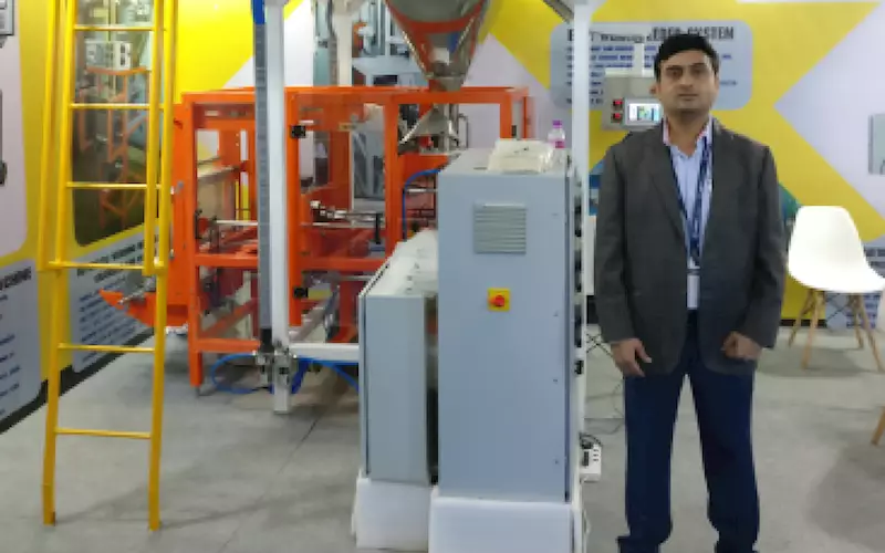 VT Corp’s Akhilesh highlighted its flagship machine Emballage, VTC-EMB-1, VTC-VGFP-1.1, and other automatic weighing machines