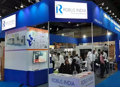 IndiaCorr 2019: Greater Noida-based Robus India demonstrates auto die-cutter  