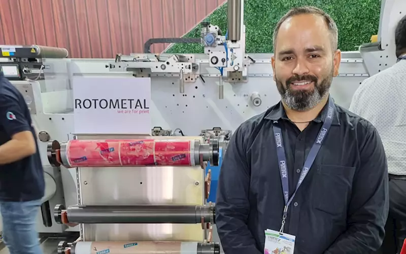 Pamex 2023: Rotometal antifriction cylinder at UV Graphics stall