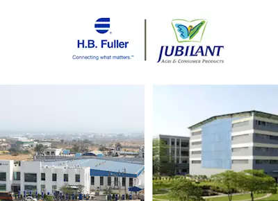 HB Fuller announces strategic partnership with Jubilant Industries 