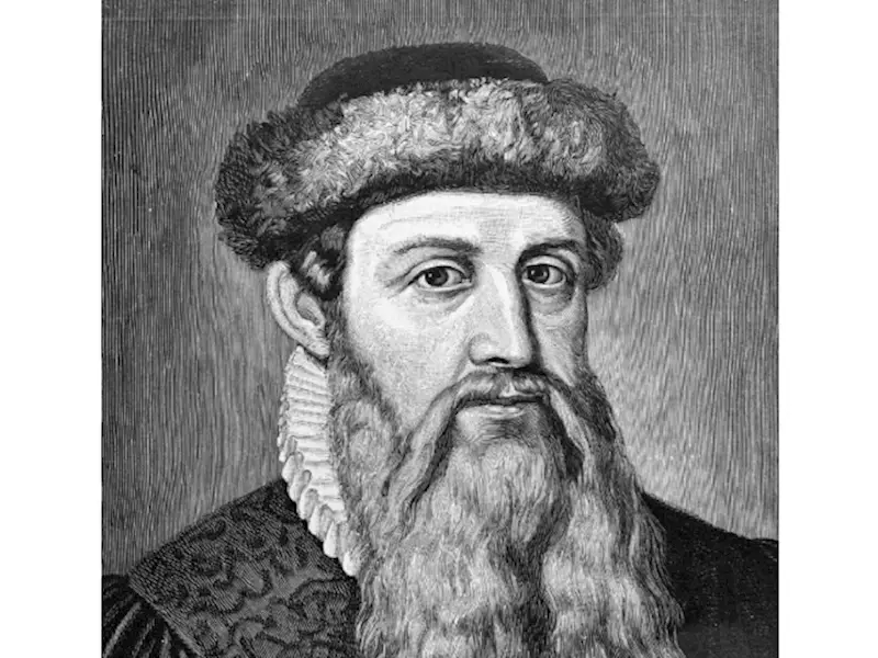 So, who exactly was Gutenberg then? 