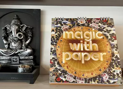 Sona calendar highlights the magic with paper