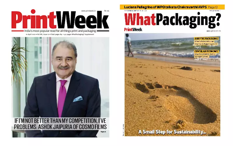Focus on sustainability in the April issue of PrintWeek, WhatPackaging? 