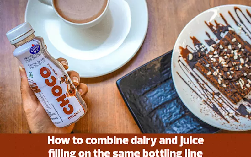How to combine dairy and juice filling on the same bottling line