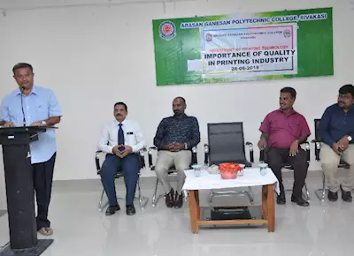 Pressman Solutions’ K Panthalaselvan delivers lecture on ‘Quality of Printing Industry’