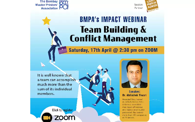 BMPA’s webinar tomorrow to focus on team building and conflict management