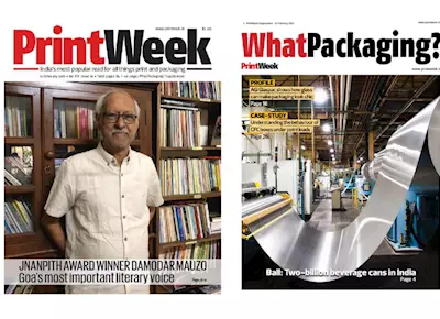 February 2022 edition of PrintWeek, WhatPackaging? out