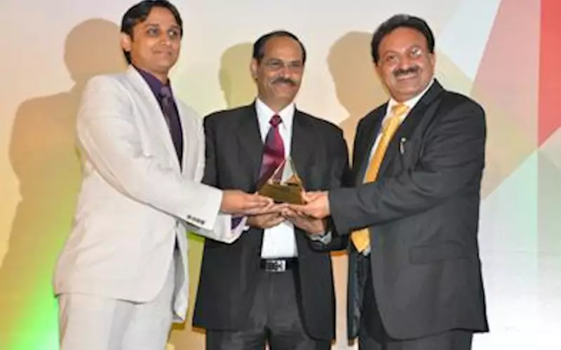 Avantika Printers receiving the award for Digital Printer of the Year 2011